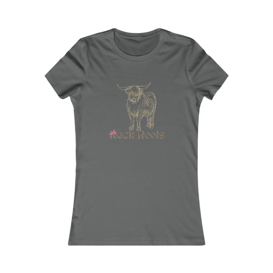 Highland Cow Neck Roots Tee