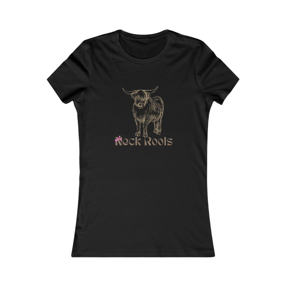 Highland Cow Neck Roots Tee