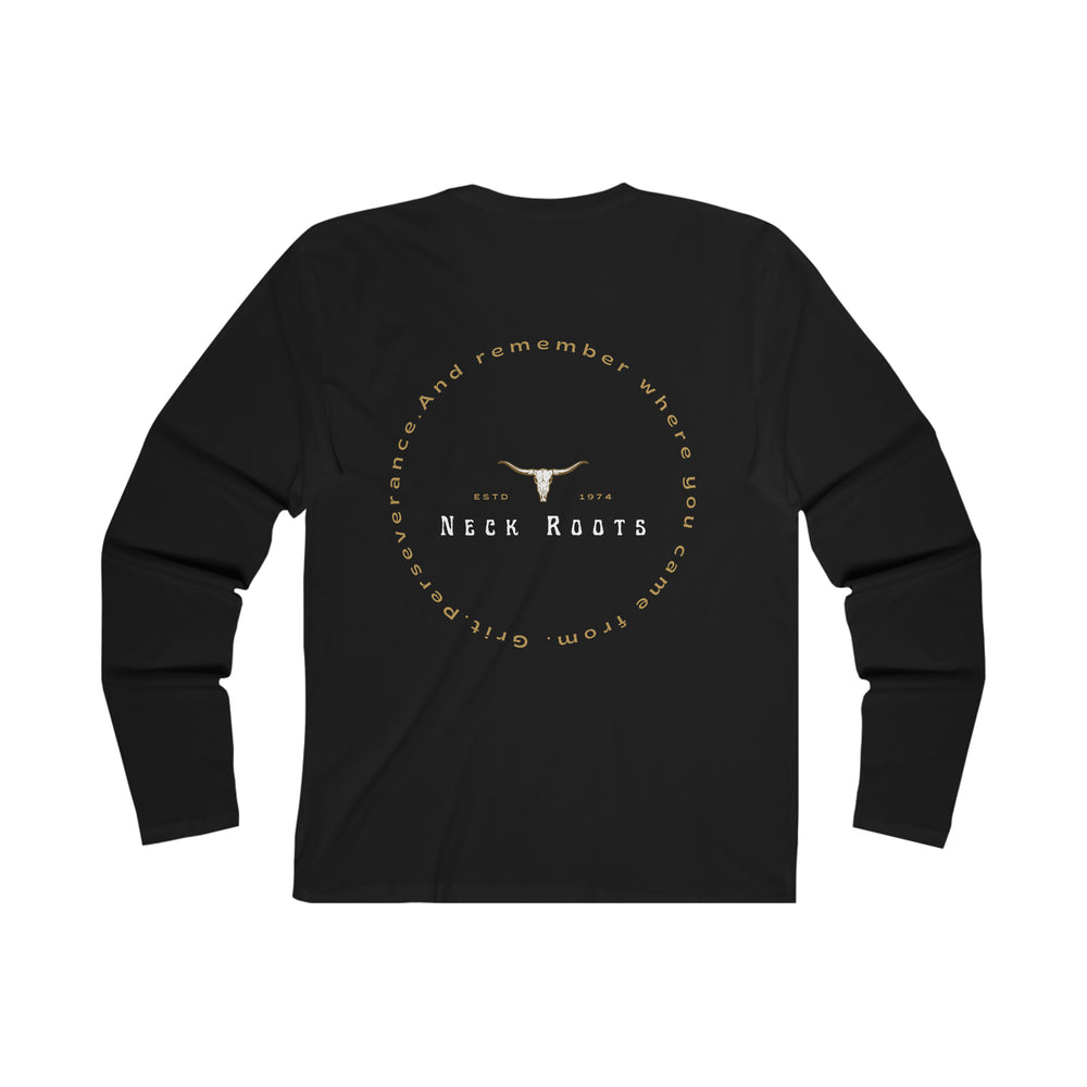 Neck Roots Long Sleeve remember your roots tee